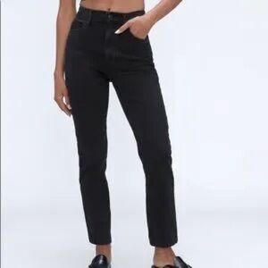 Everlane The Curvy Cheeky Jean Black 27 Regular